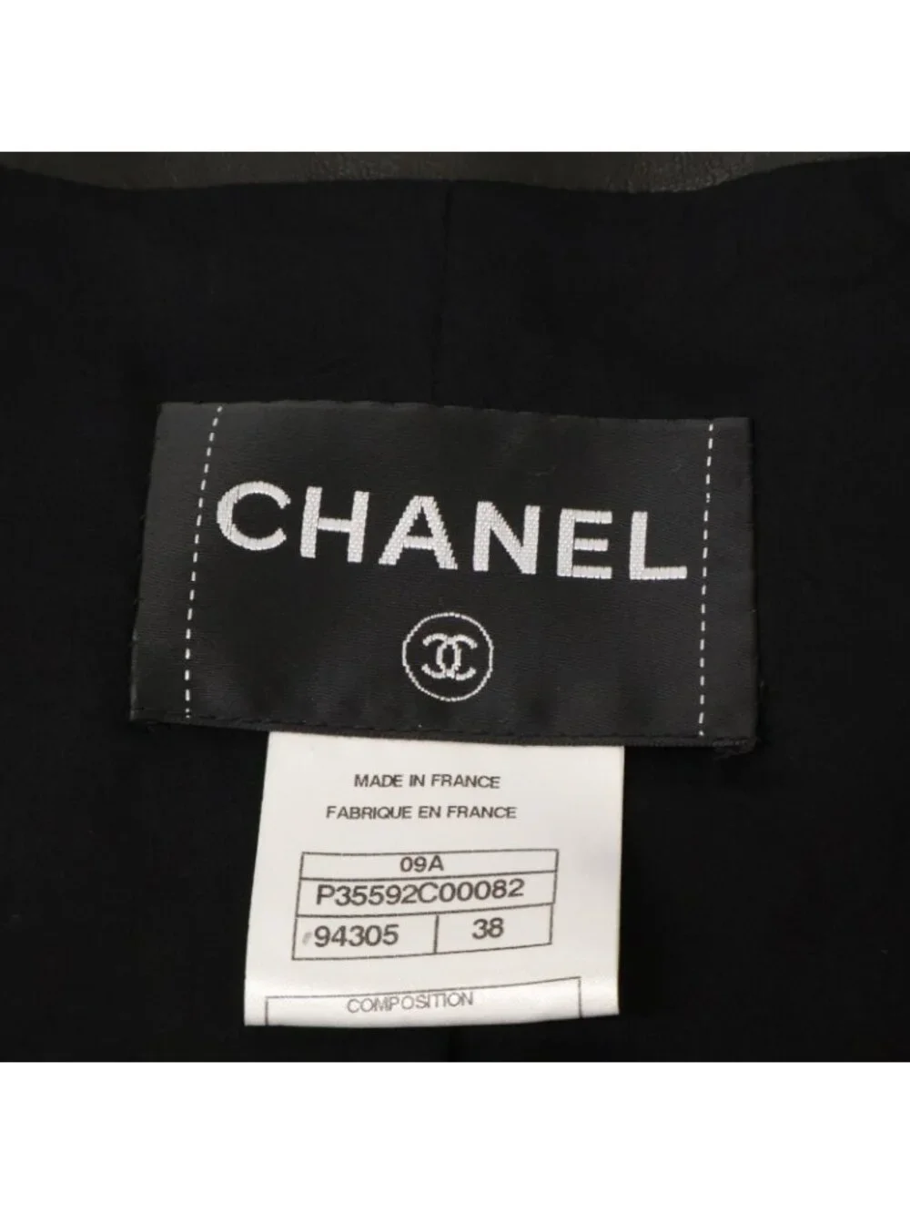 Chanel Lambskin Collarless Jacket 38